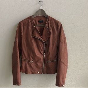 Vegan Leather Moto Jacket